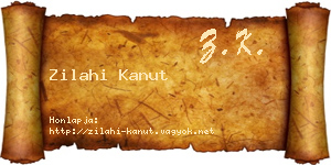 Zilahi Kanut névjegykártya